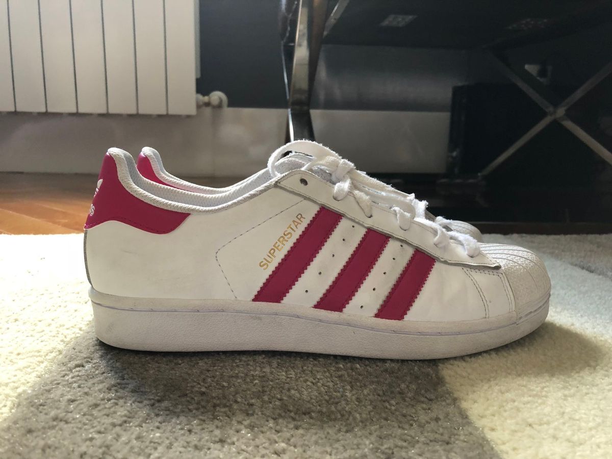 adidas superstar listra rosa