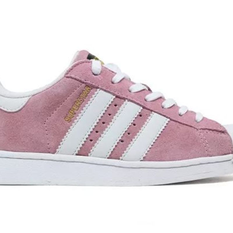 Tênis Adidas Super Star Camurça Rose Premium