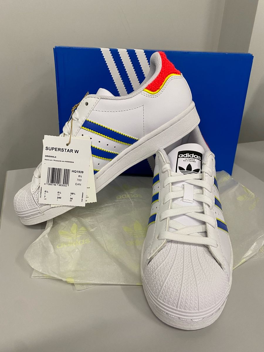 Tênis Adidas Superstar Feminino Tamanho 36 Novo Na Caixa Original Tênis  Feminino Adidas Nunca Usado 93069345 enjoei