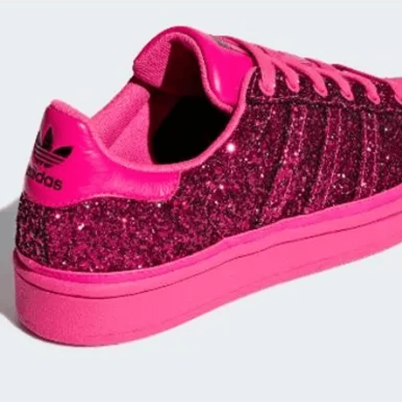 Tenis adidas glitter store rosa