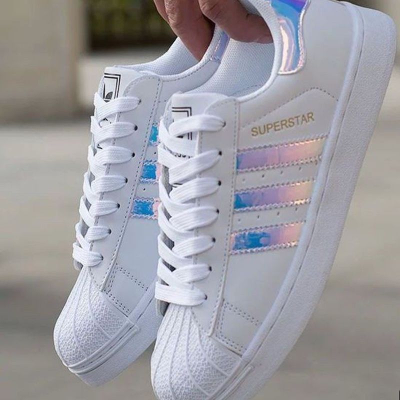 Tenis adidas superstar hot sale holográfico