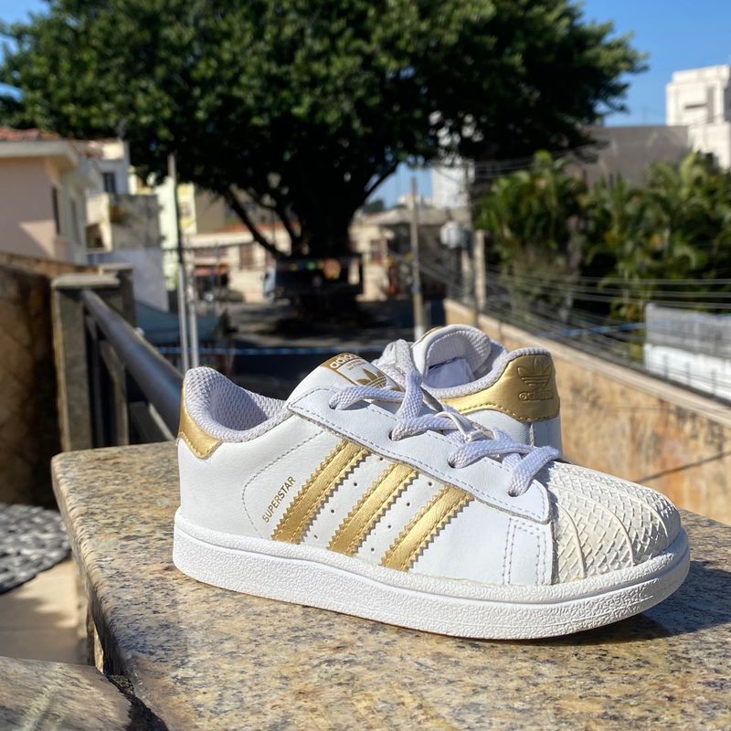 Adidas Superstar Infantil Tenis Infantil Adidas Branco Tênis