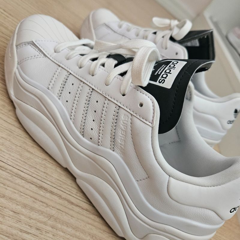 Tênis Adidas Super Star Branco/preto | Tênis Feminino Adidas Usado 51521834  | enjoei