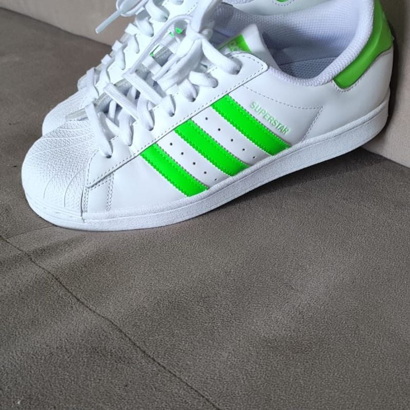 Tênis adidas Originals Superstar Branco/Verde - Compre Agora