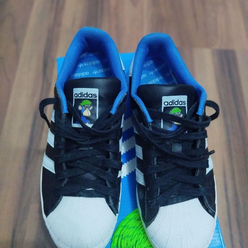 Tênis Adidas Superstar Core Black Na Cor Preta Tamanho Tênis  Masculino Adidas Usado 109276102 enjoei