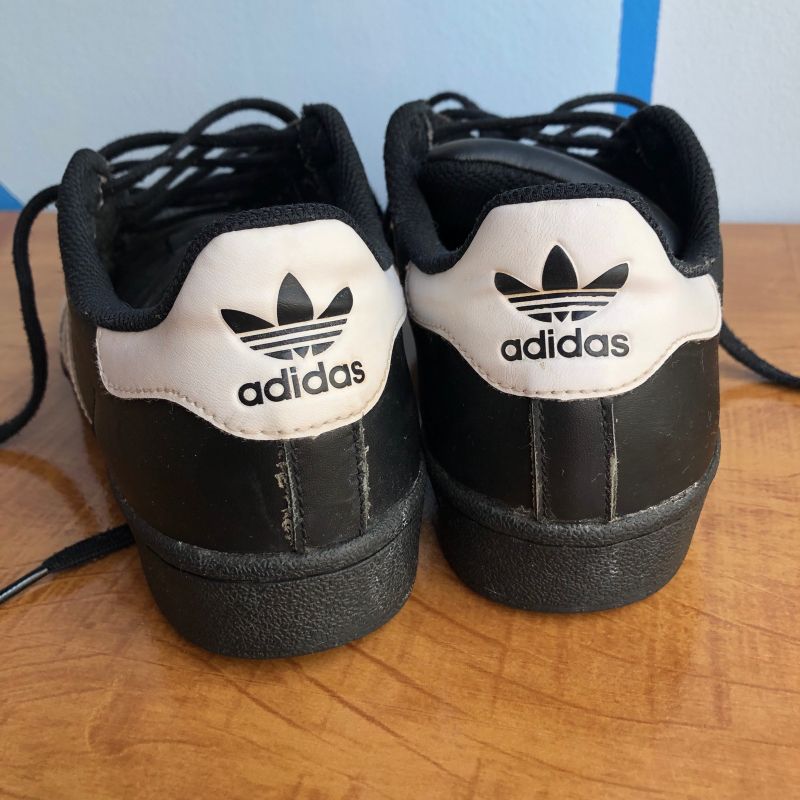 Tênis Adidas Original Super Star Preto e Branco Usado Poucas Vezes, Tênis  Feminino Adidas Usado 91668616