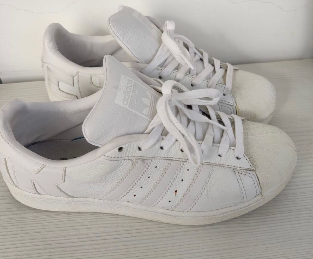 Tênis Adidas Superstar Original Branco Modelo Raro | Tênis Feminino ...