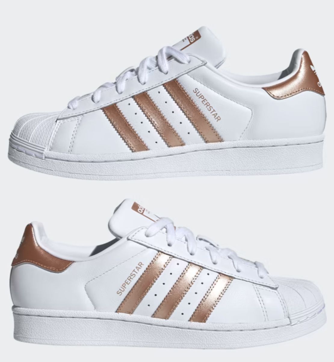 Tnis Adidas Superstar Original Ouro Rosa 39 / 8,5 | Adidas Usado 102411164  | enjoei