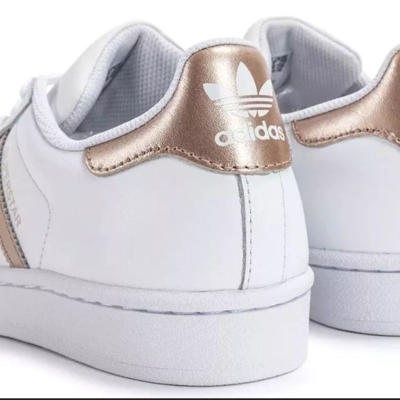 Adidas superstar metallic sale rose