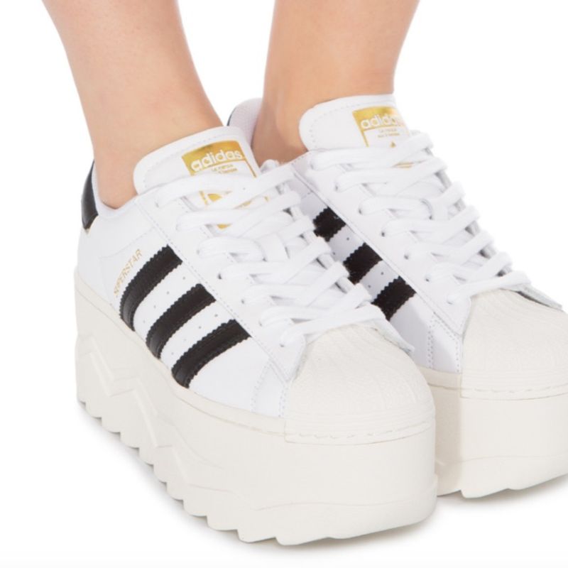 T nis Adidas Superstar Plataforma Branco T nis Feminino Adidas Usado 85467711 enjoei