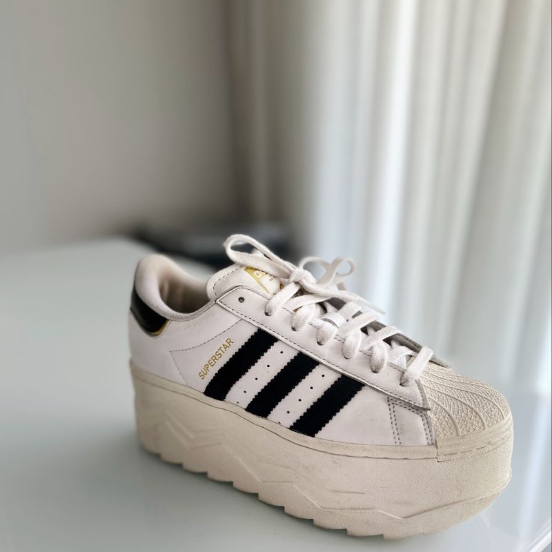 Tênis Adidas Superstar Platform Cloud White 38 Tênis Feminino Adidas  Usado 93078787 enjoei