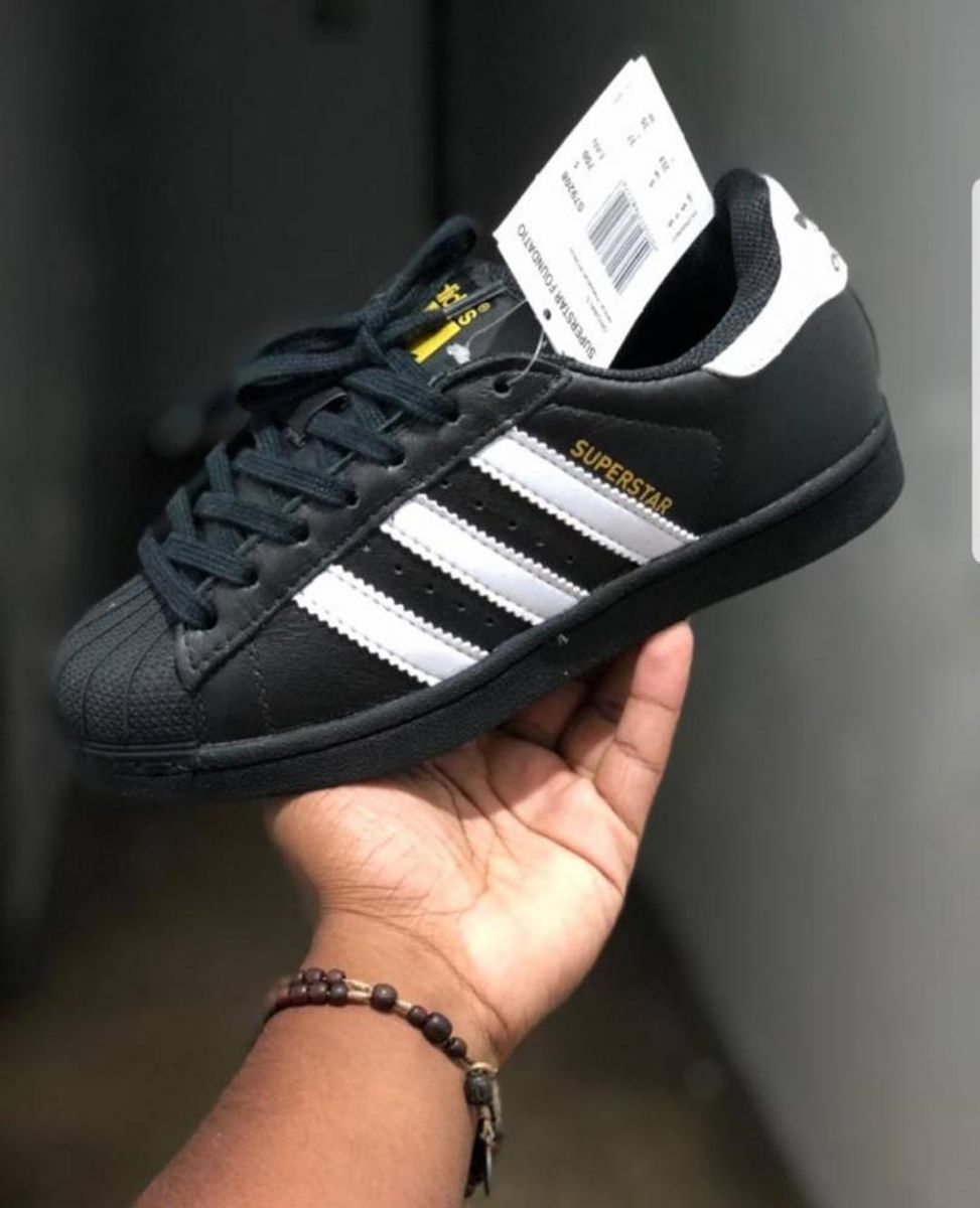 Tênis adidas superstar shop foundation feminino preto