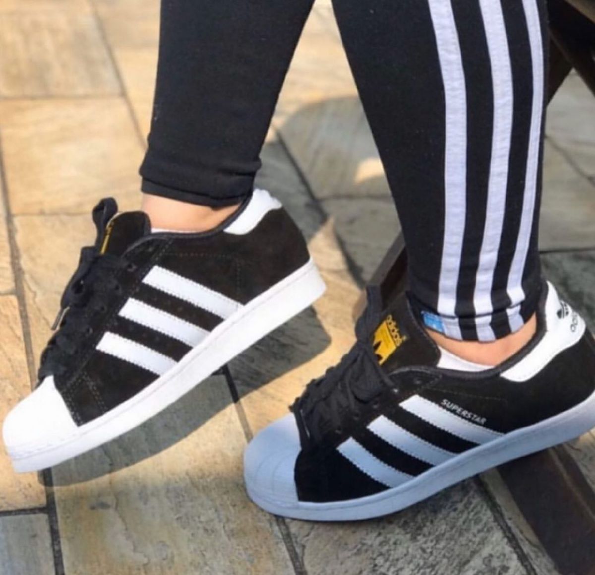 adidas superstar preto e branco masculino