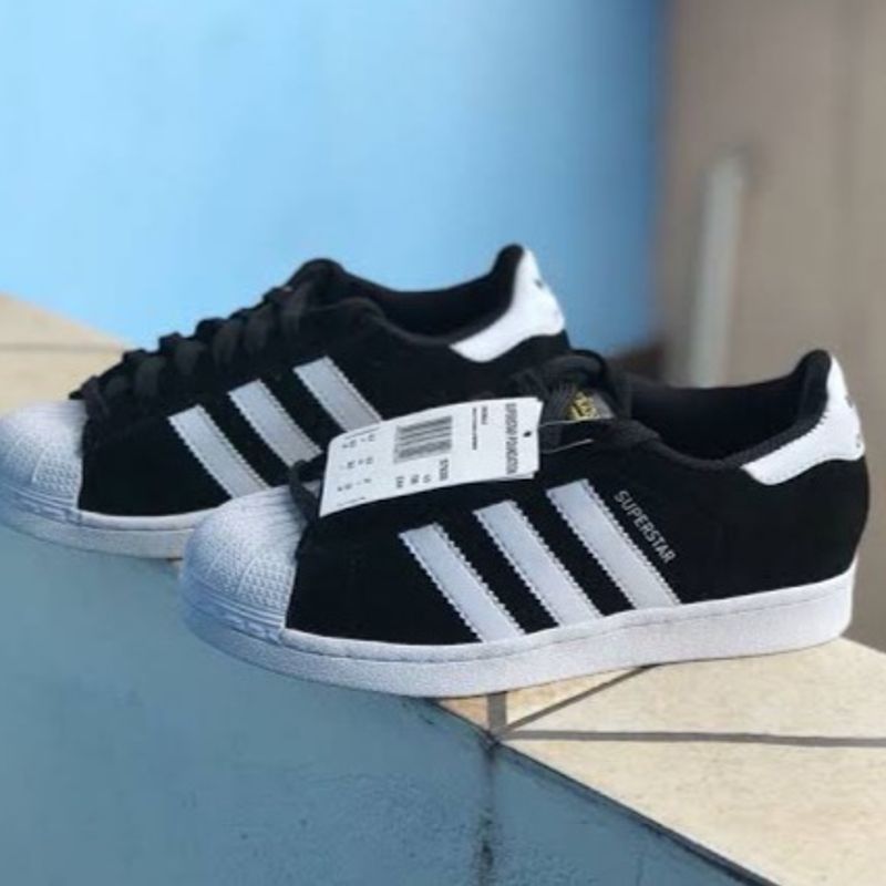 Par de Tênis Adidas Super Star Preto Original Número 38, Tênis Feminino  Adidas Usado 90181113