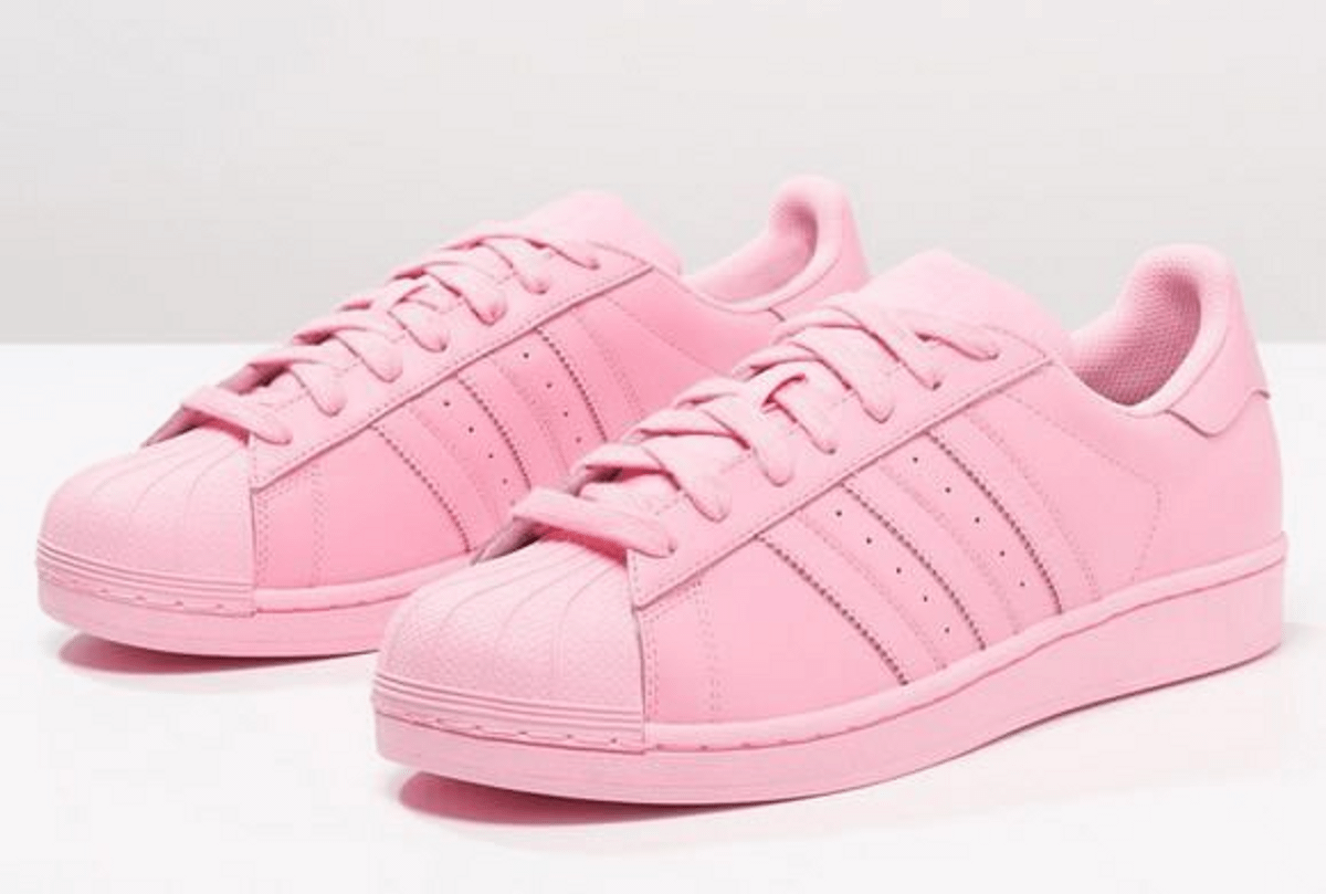 tenis adidas rosa superstar
