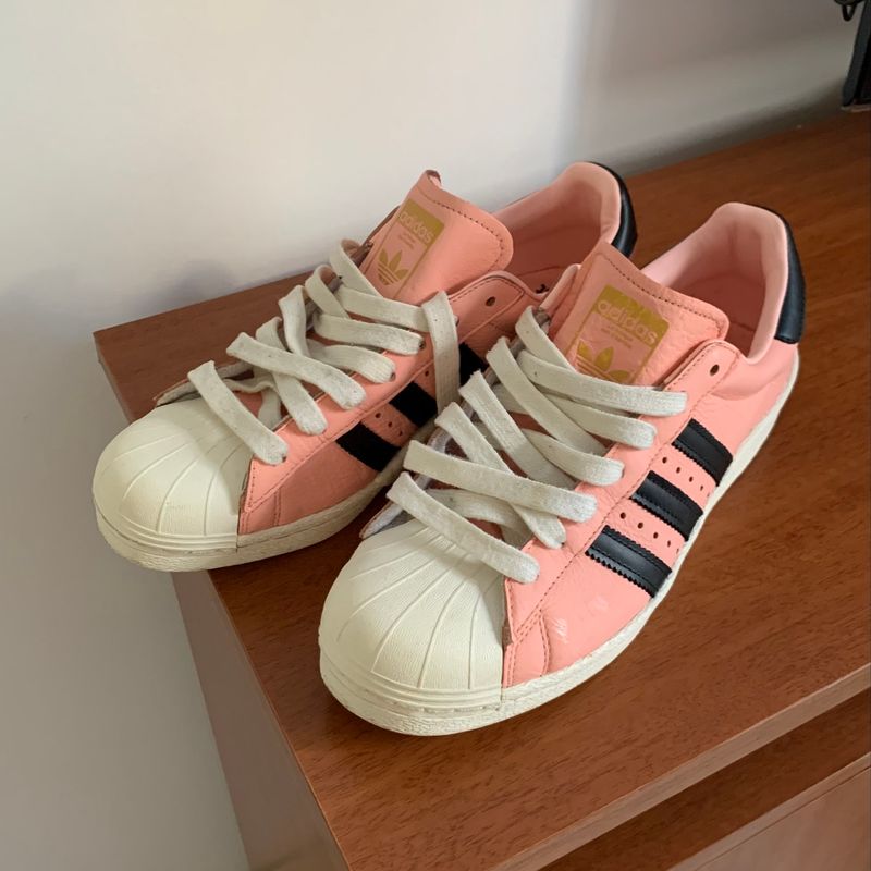 Adidas superstar 2025 rosa com pelo