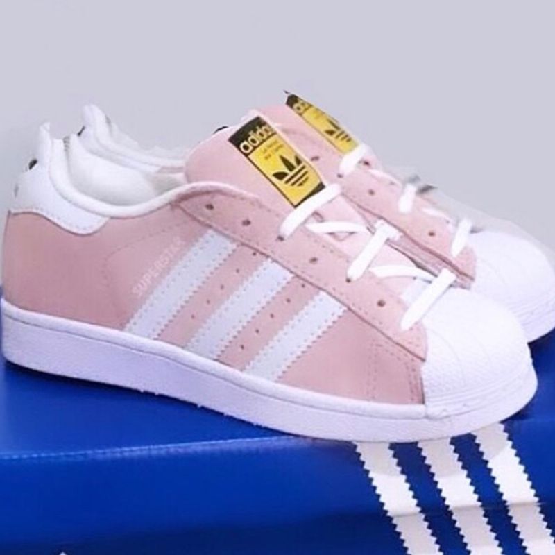 Adidas superstar deals rosa camurça