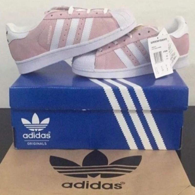 Adidas superstar rosas discount gamuza