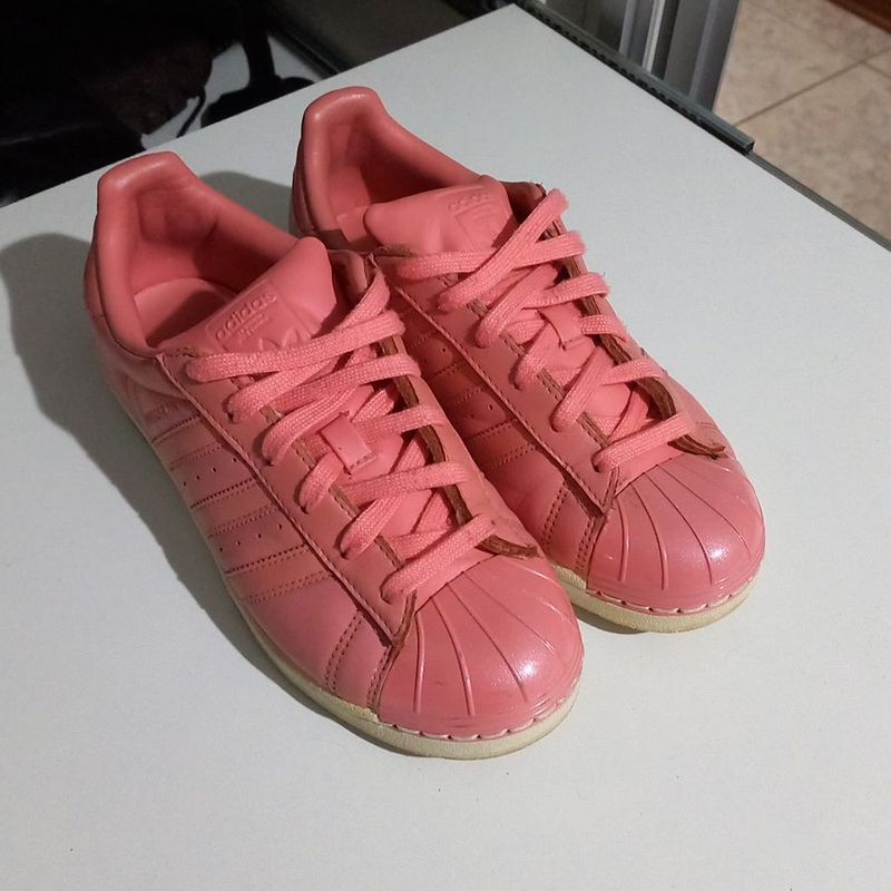Tenis Adidas Superstar Rosa Metal Toe Adidas Usado 107980198 - Main Image