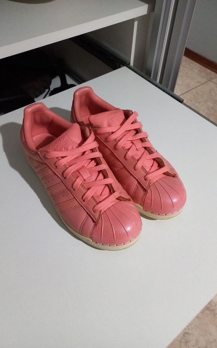 Tenis Adidas Superstar Rosa Metal Toe Adidas Usado 107980198 enjoei