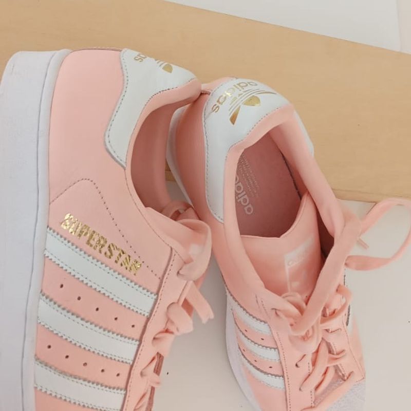 Tênis Feminino Adidas Superstar Salmão Adidas na Carroussel Kids