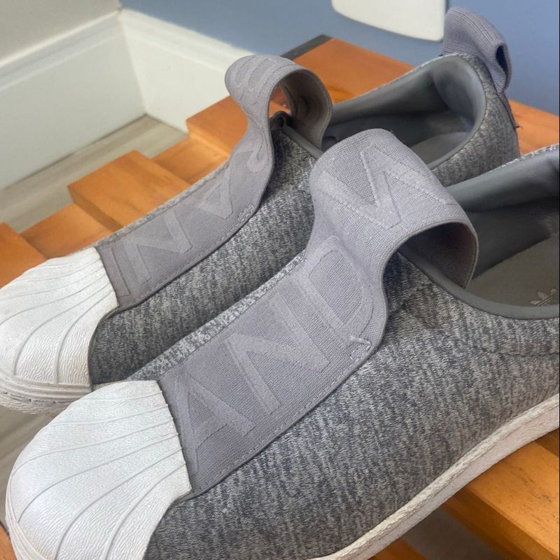 Adidas Superstar Slip On Cinza Tênis Adidas Slip On Todo Preto