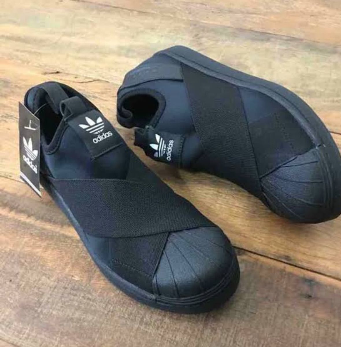 superstar slipon preto