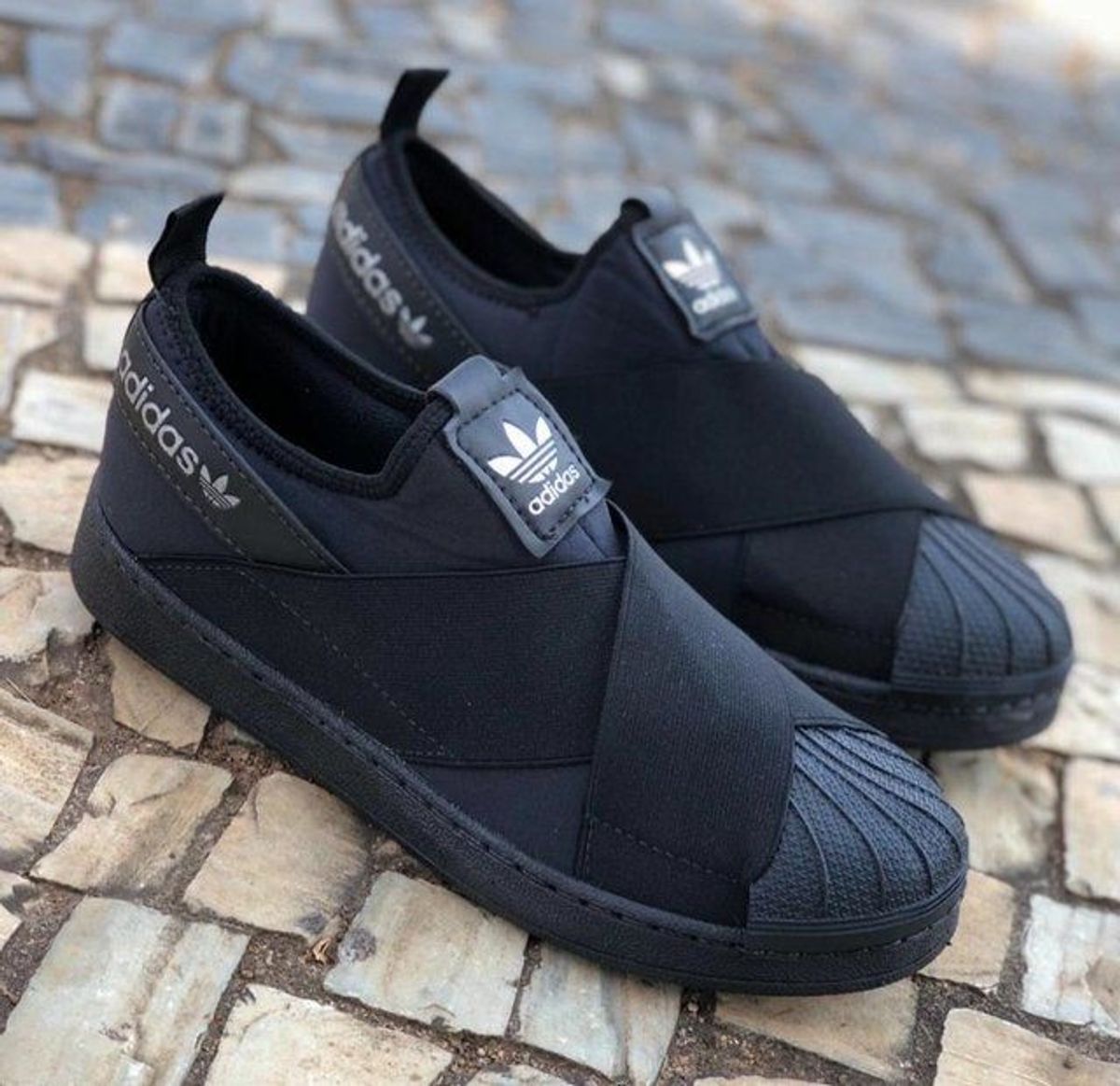 Tênis Adidas Superstar Slip On Preto 37 | Tênis Feminino Adidas Nunca Usado 35065077 | enjoei