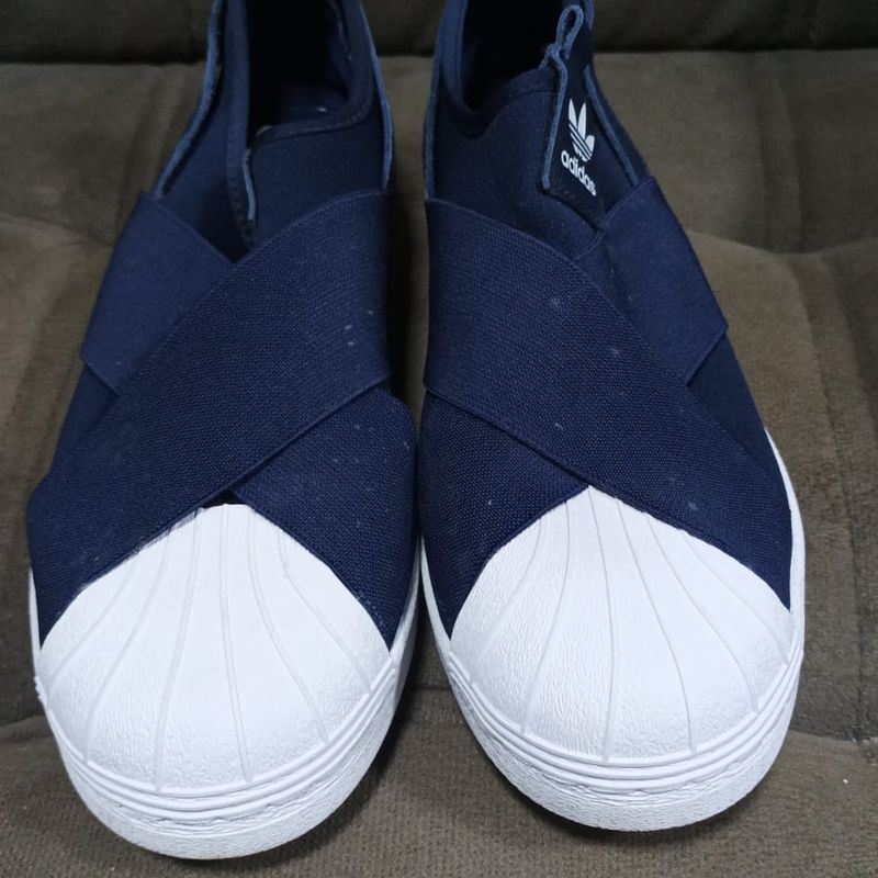 Adidas superstar slip on w outlet navy