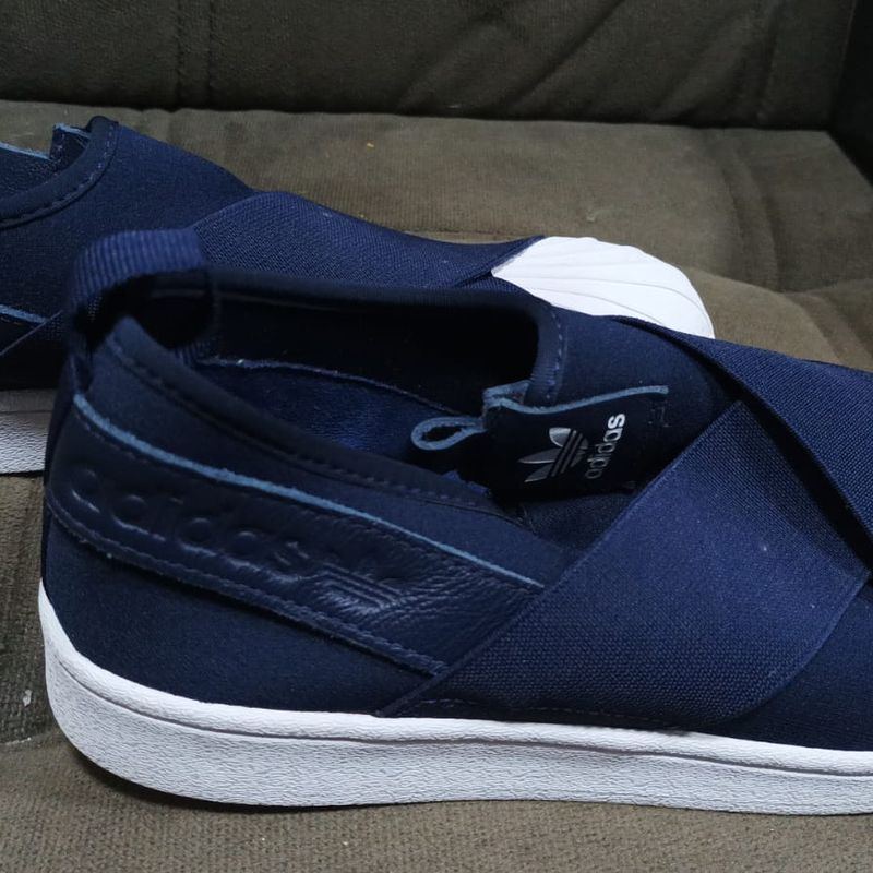 Adidas superstar slip 2024 on azul marinho