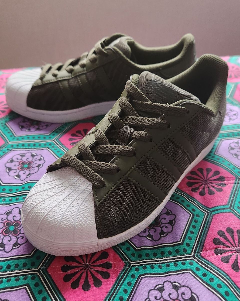 Adidas superstar verde musgo best sale