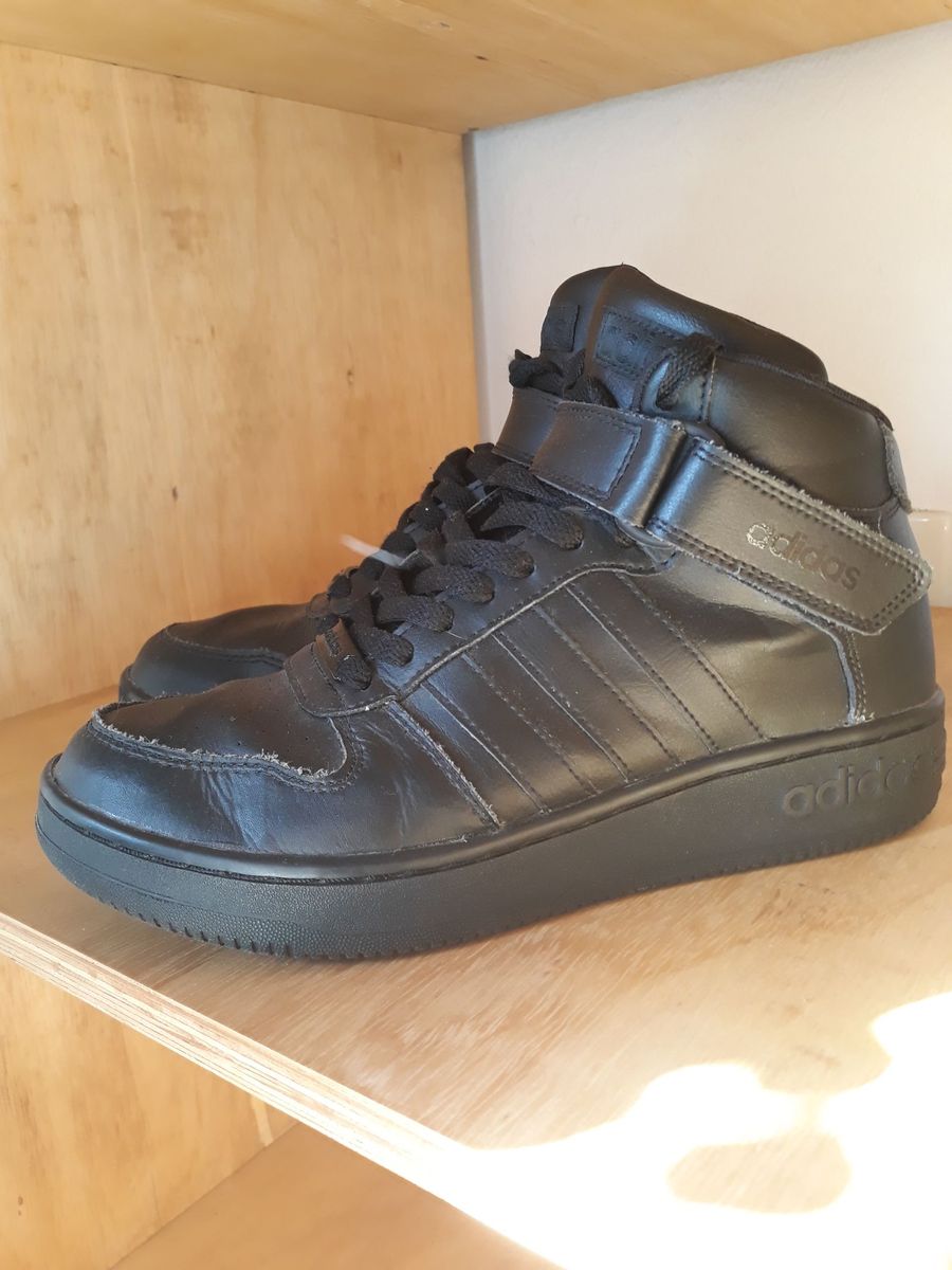 tênis adidas team court mid preto