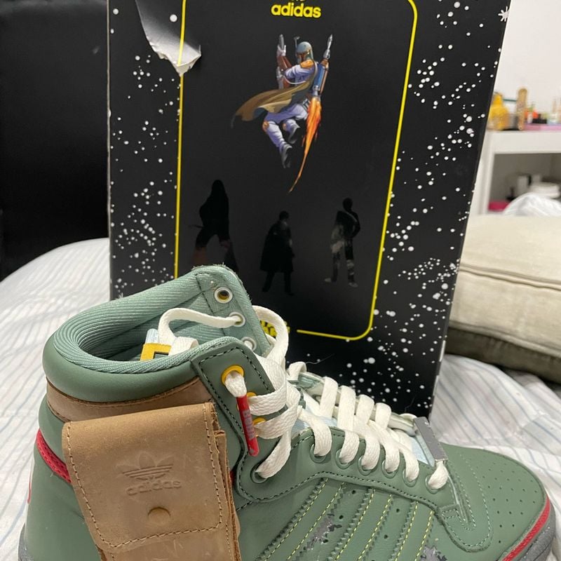 Boba Fett Adidas Star Wars Green Adidas Top Ten Hi Star Wars Boba