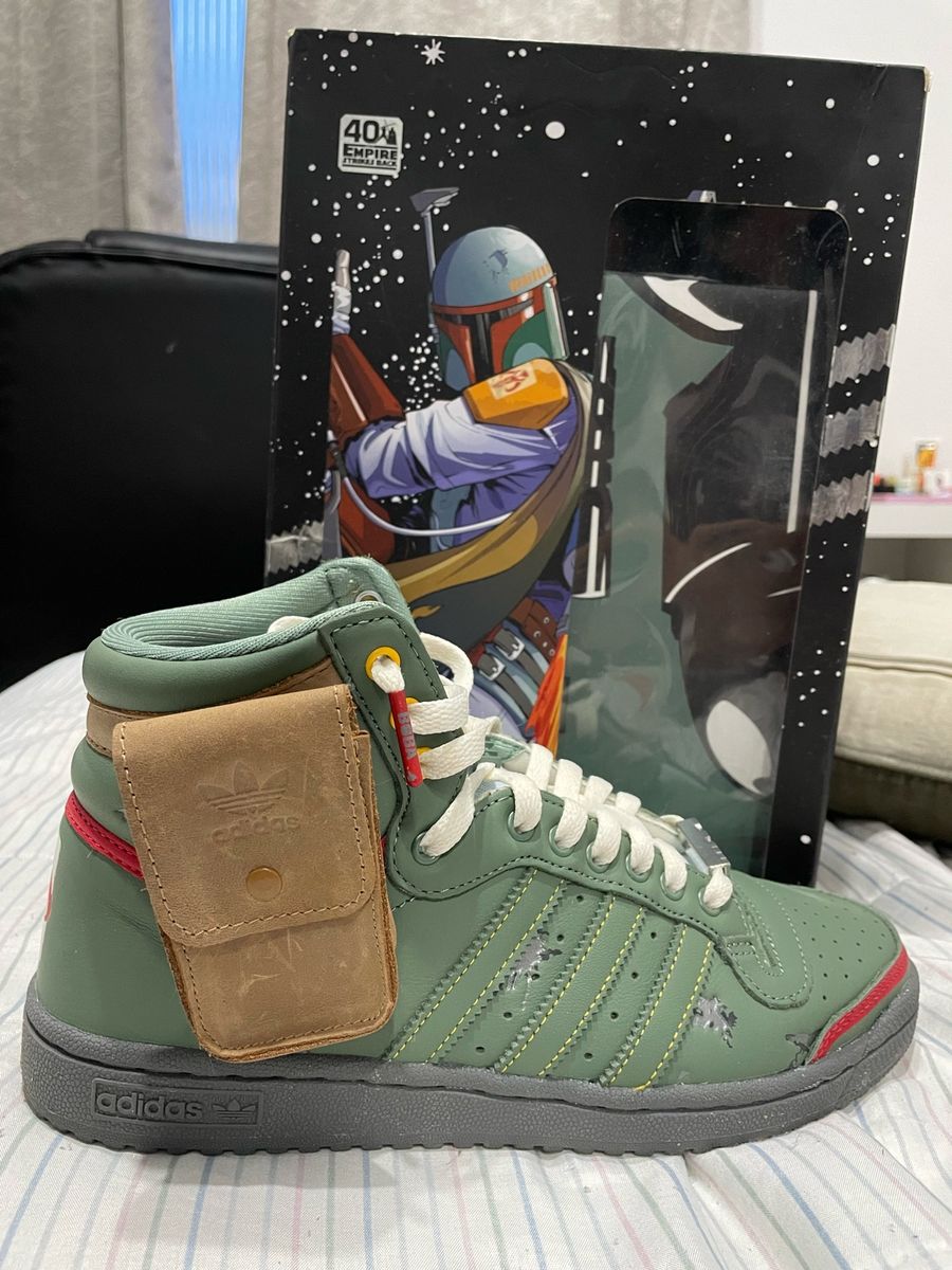 Adidas Top Ten Hi Adidas Boba Fett Size 12 Tênis Adidas Top Ten Hi