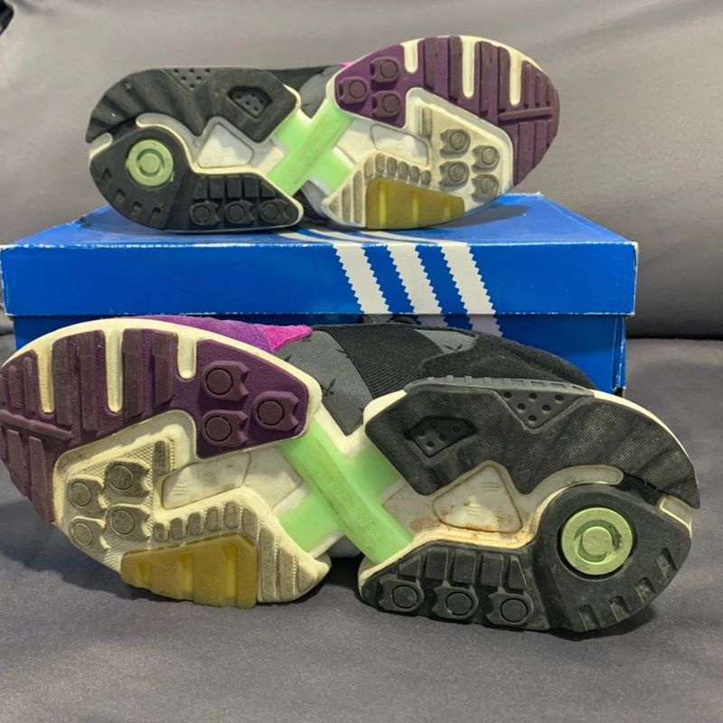 鈴石　鳴石 Tênis Adidas Torsion Zx Ninja Roxo | Adidas Usado 100188469 | enjoei