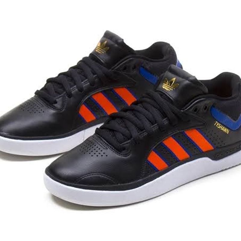 Adidas de best sale couro preto