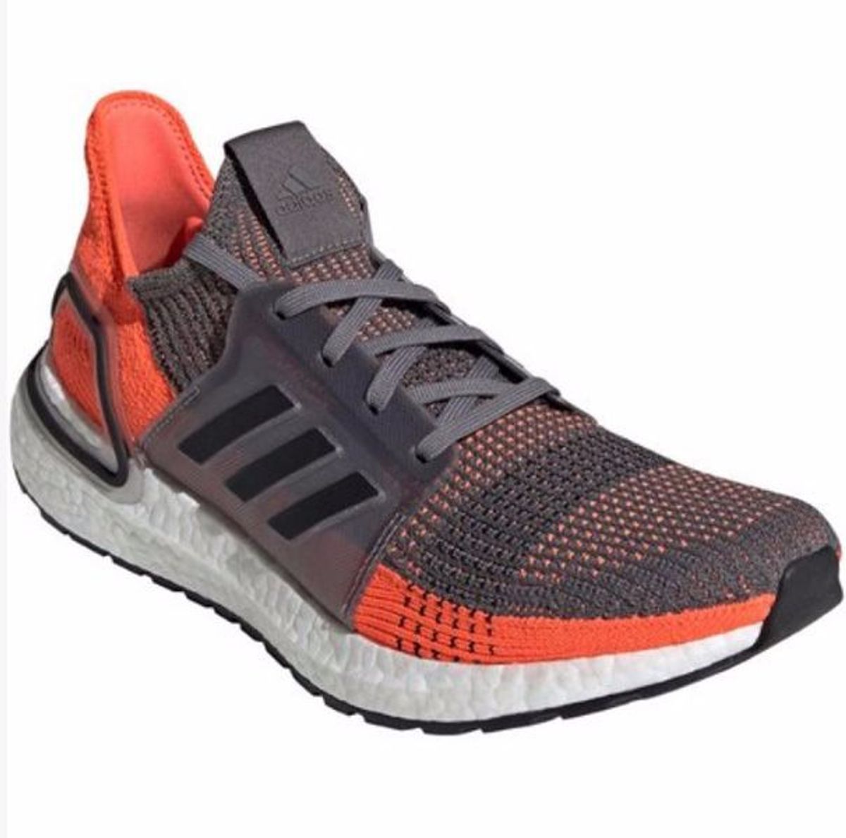 Tênis Adidas Ultra Boost 19 Laranja com Cinza | Tênis Masculino Adidas