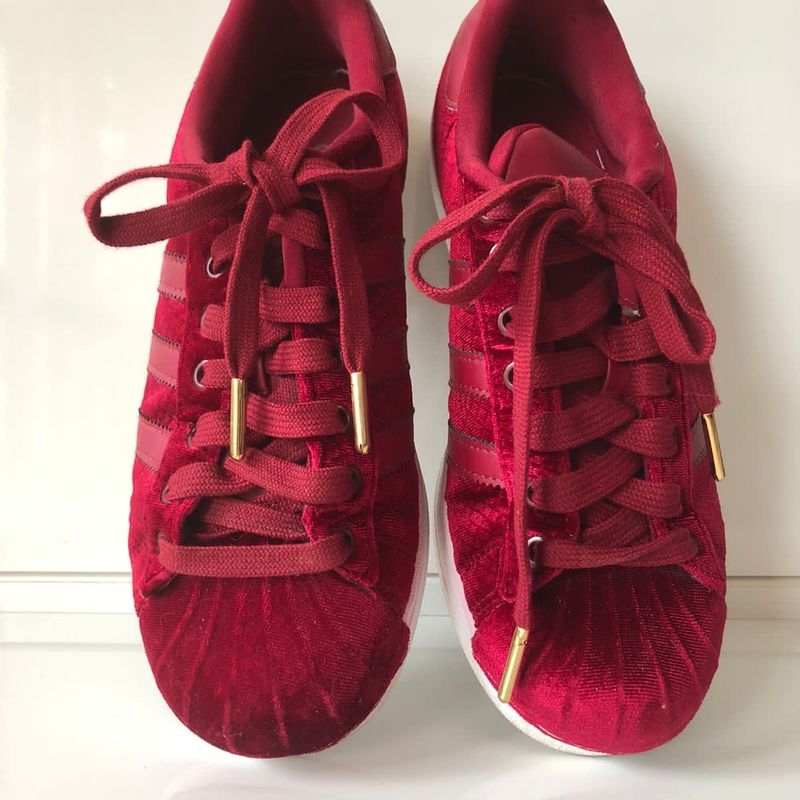 Tenis Adidas Vermelho T nis Feminino Adidas Usado 94596490 enjoei