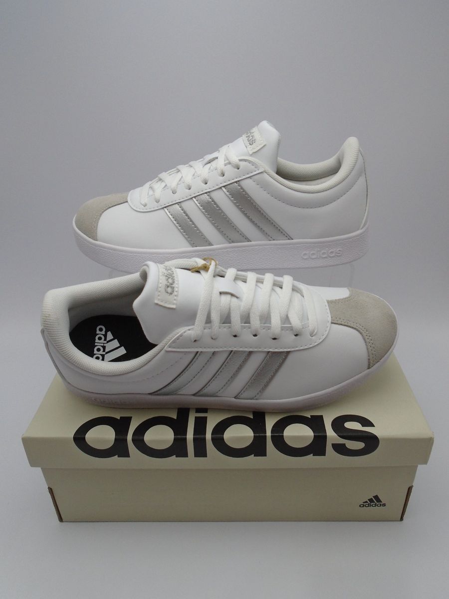 Tênis Adidas Vl Court Base Id3716 - Us6 Br35 100%original, S/uso, C ...