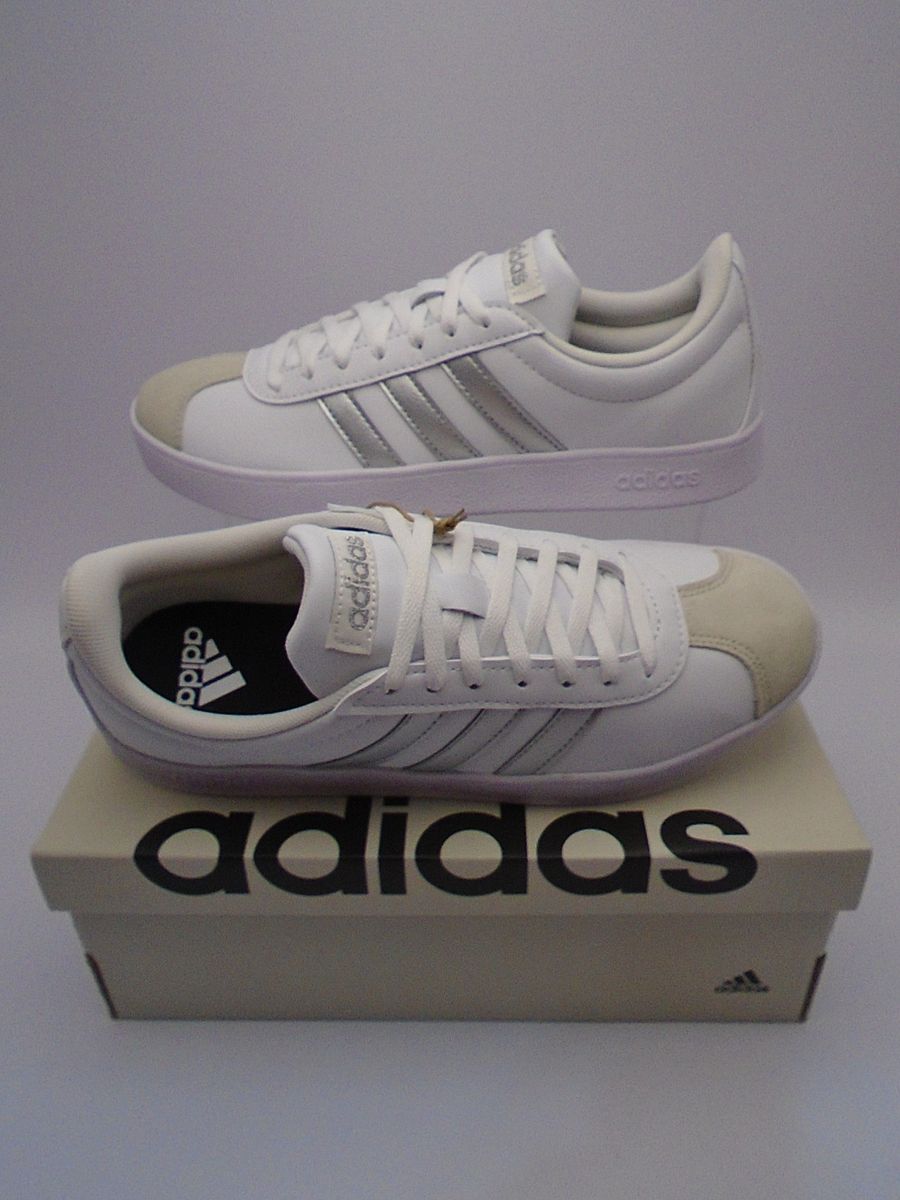 Tênis Adidas Vl Court Base Id3716 - Us7 Br36 100%original, S/uso, C ...