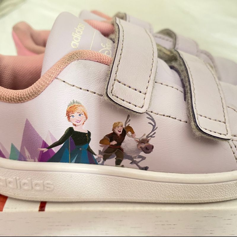 Tênis Adidas X Disney Frozen Anna And Elsa Advantage Calçado Infantil  para Meninas Adidas Usado 88942292 enjoei