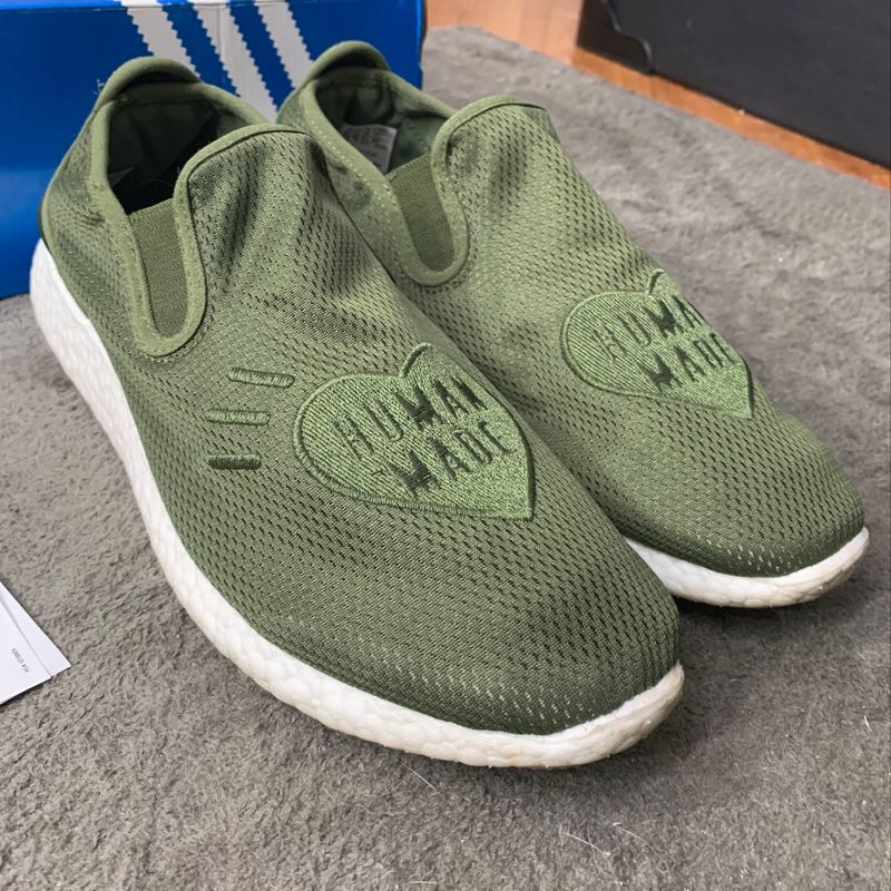 adidas Originals X Human Made Pure Slip On in Green