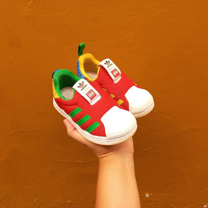 Tênis Adidas X Lego Superstar 360 Slip On Tênis Infantil Tamanho 26  Calçado Infantil para Meninas Adidas Usado 93651042 enjoei