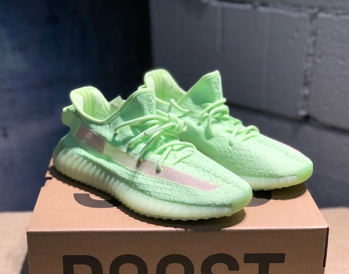 T nis Adidas Yeezy Boost 350 V2 Glow Verde Florescente T nis