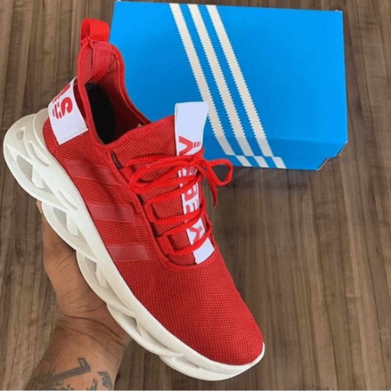 Tenis adidas hotsell yeezy vermelho