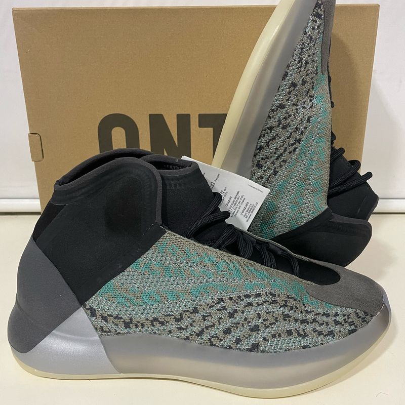 adidas gazelle silver green womens Adidas Yeezy QNTM Mist Slate Basketball Sneakers main image 0