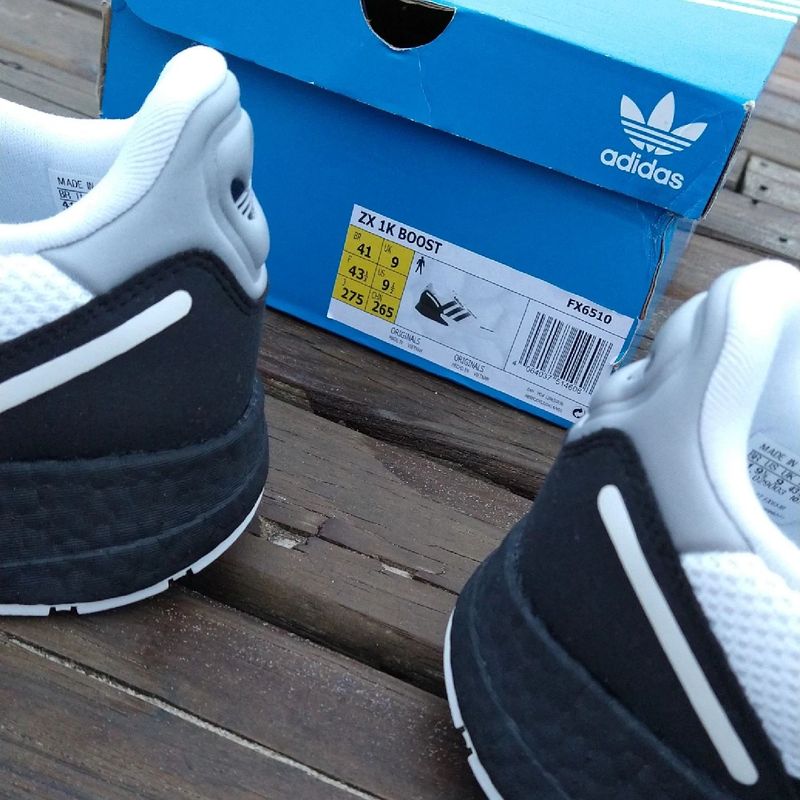 Tênis Adidas Zx 1k Boost Branco Preto Dswt Ultraboost