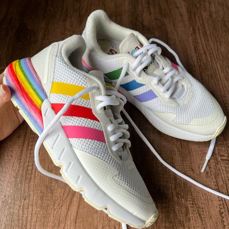 Tênis Adidas Zx 1k Boost Pride | Adidas Usado 111162086 | enjoei