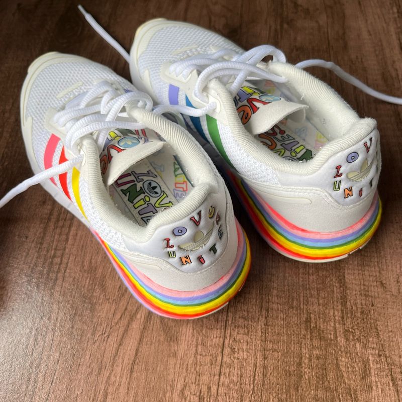 Tênis Adidas Zx 1k Boost Pride | Adidas Usado 111162086 | enjoei
