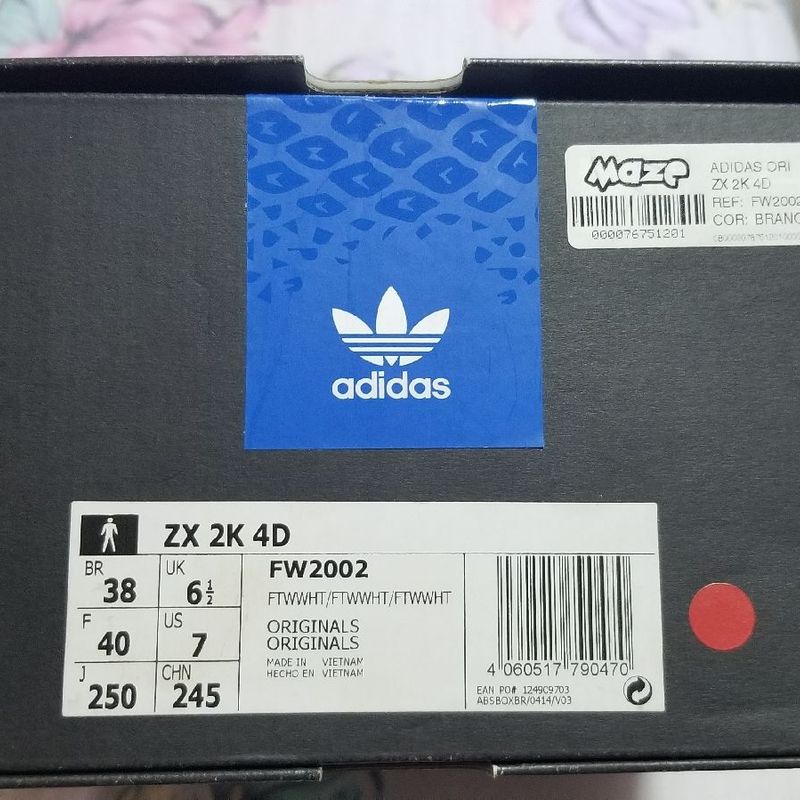 Tênis Adidas Zx 2k 4d Branco | Tênis Feminino Adidas Usado